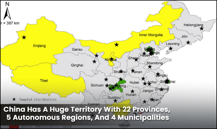China Has A Huge Territory With 22 Provinces