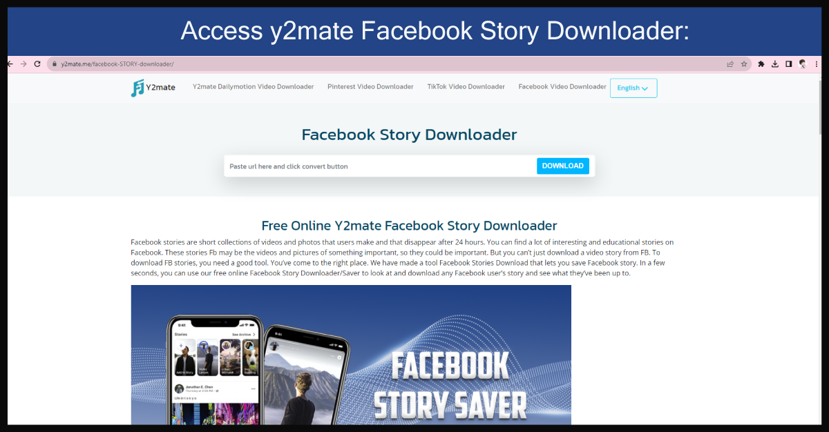 open facebook story downloader
