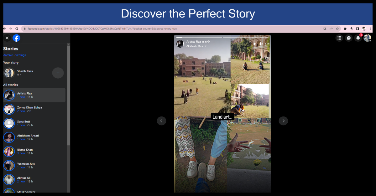 Discover Perfect facebook Story