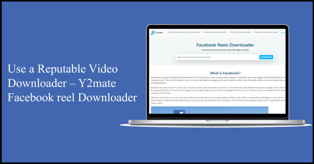 Y2mate Facebook reel Downloader