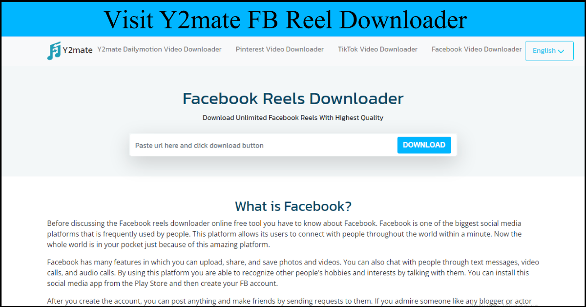 Download Facebook Reels 2024 Every Detail About FB Reels