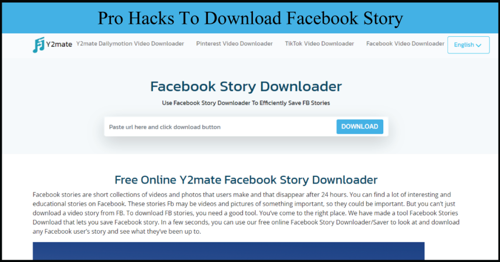 Pro Hacks To Download Facebook Story