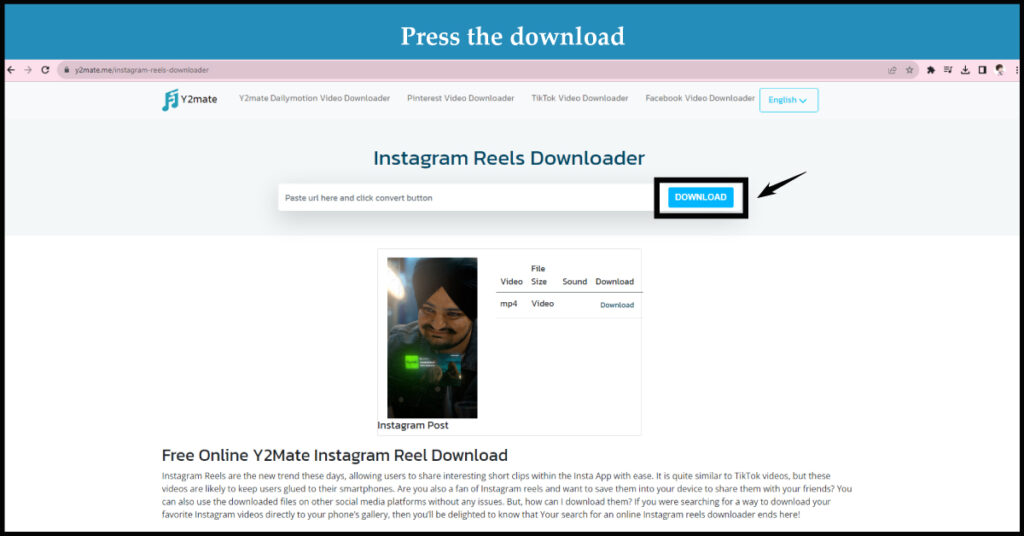 Download instagram reels