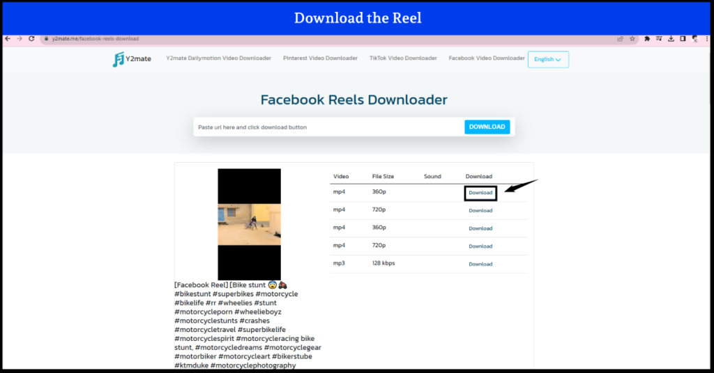 Download facebook Reels